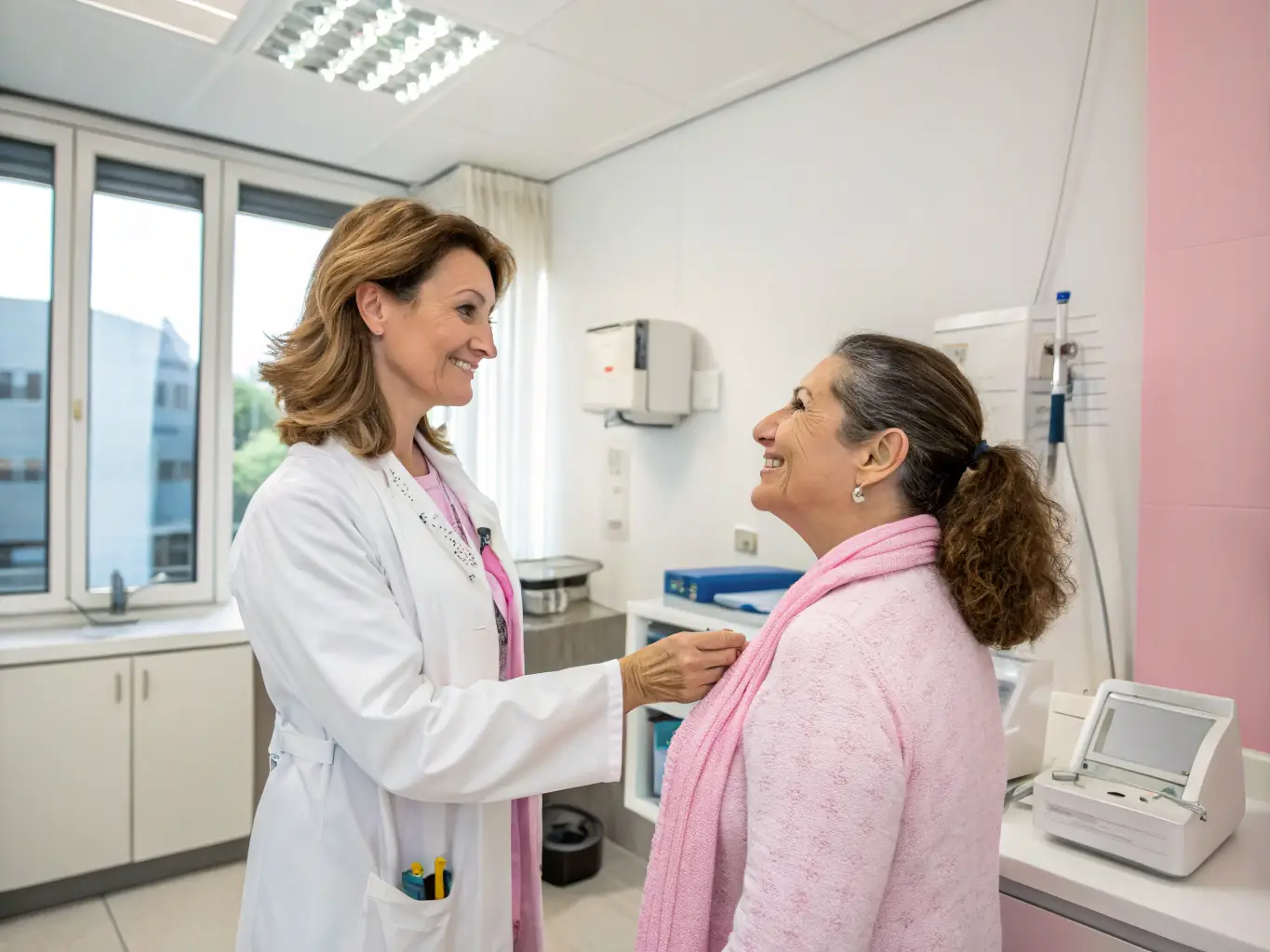 A medical professional conducting a health screening for a patient, highlighting ANPS's efforts in early disease detection and intervention.